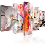 Paris Prix Tableau Imprimé  Colorful Background & Orchids. Coloris disponibles : Multicolore