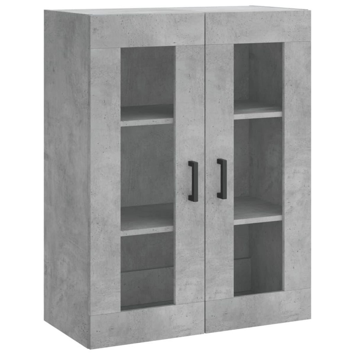 VIDAXL Buffet haut Gris beton 69,5x34x180 cm Bois d'ingenierie