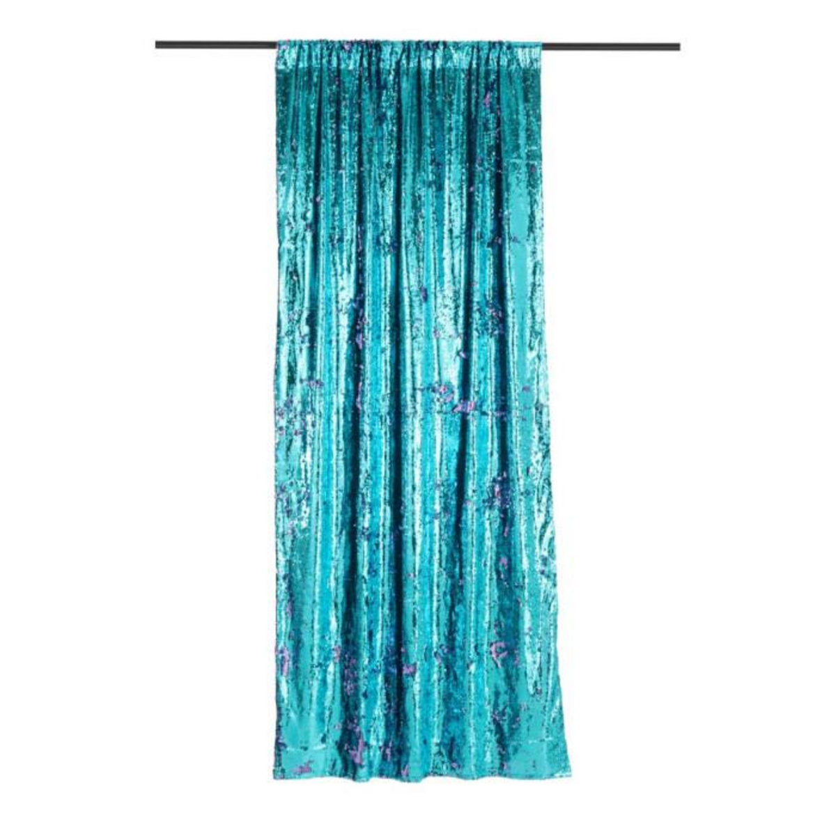 Paris Prix Rideau à Passants  Sequin  125x250cm Bleu & Mauve