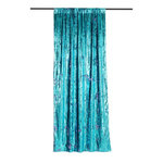 Paris Prix Rideau à Passants  Sequin  125x250cm Bleu & Mauve