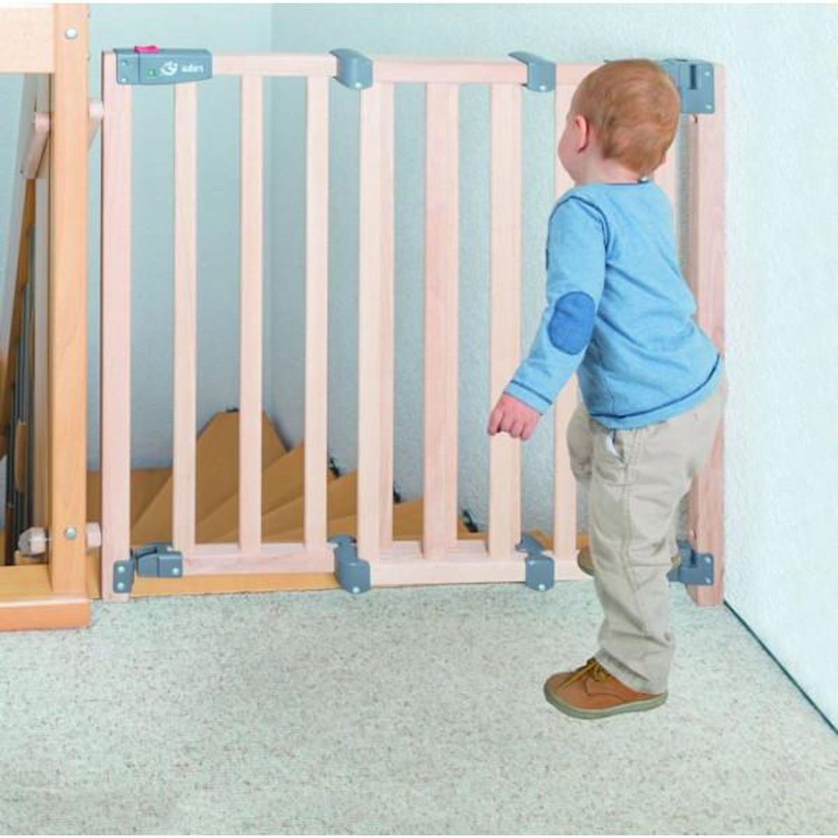 Roba Barriere de Sécurité Bébé pour Escalier Safety Up - ROBA - Largeur de 93.5 a 120.5 cm