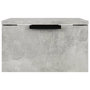 Voir la diapositive 3 : VIDAXL Table de chevet murale Gris beton 34x30x20 cm