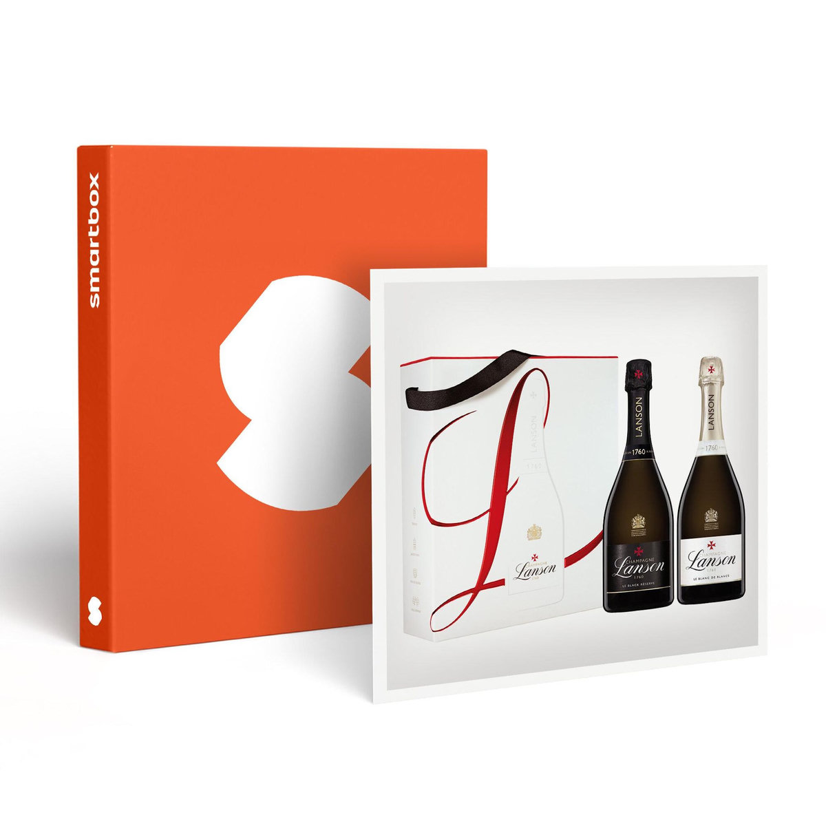 Smartbox Coffret de 2 bouteilles d'exception de champagne Lanson - Coffret Cadeau Gastronomie