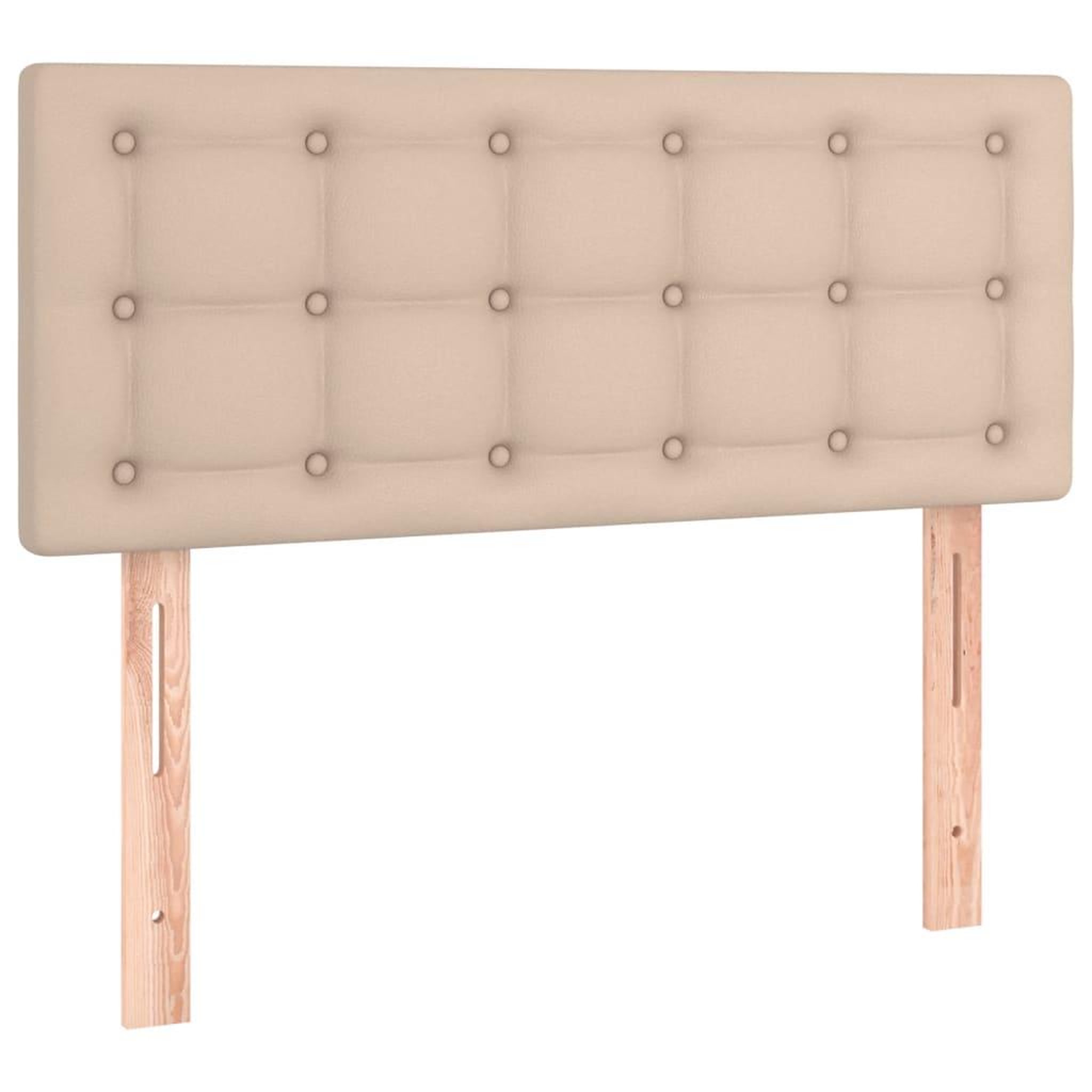 Voir la diapositive 4 : VIDAXL Tete de lit a LED Cappuccino 90x5x78/88 cm Similicuir