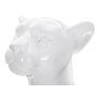 Voir la diapositive 4 : Paris Prix Statue Déco en Résine  Léopard Assis  74cm Blanc