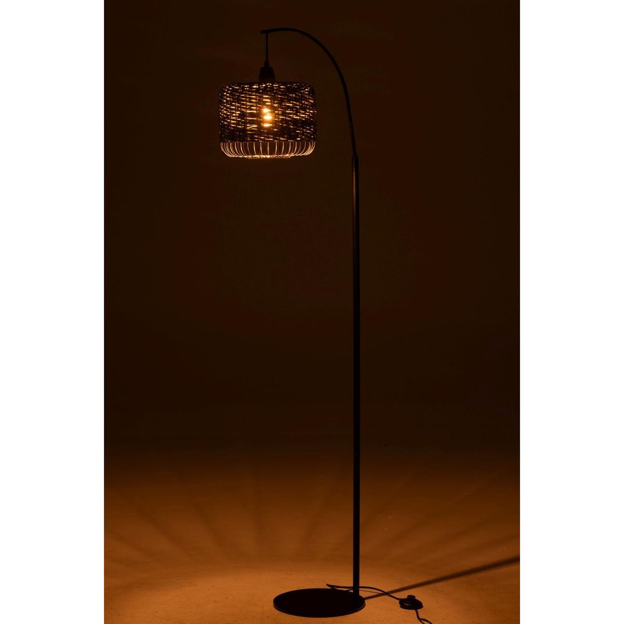 Voir la diapositive 3 : J-LINE Lampadaire lanterne en métal  eldon  168cm vert