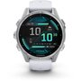 Voir la diapositive 1 : GARMIN Montre sport Fenix 8 43mm Blanc