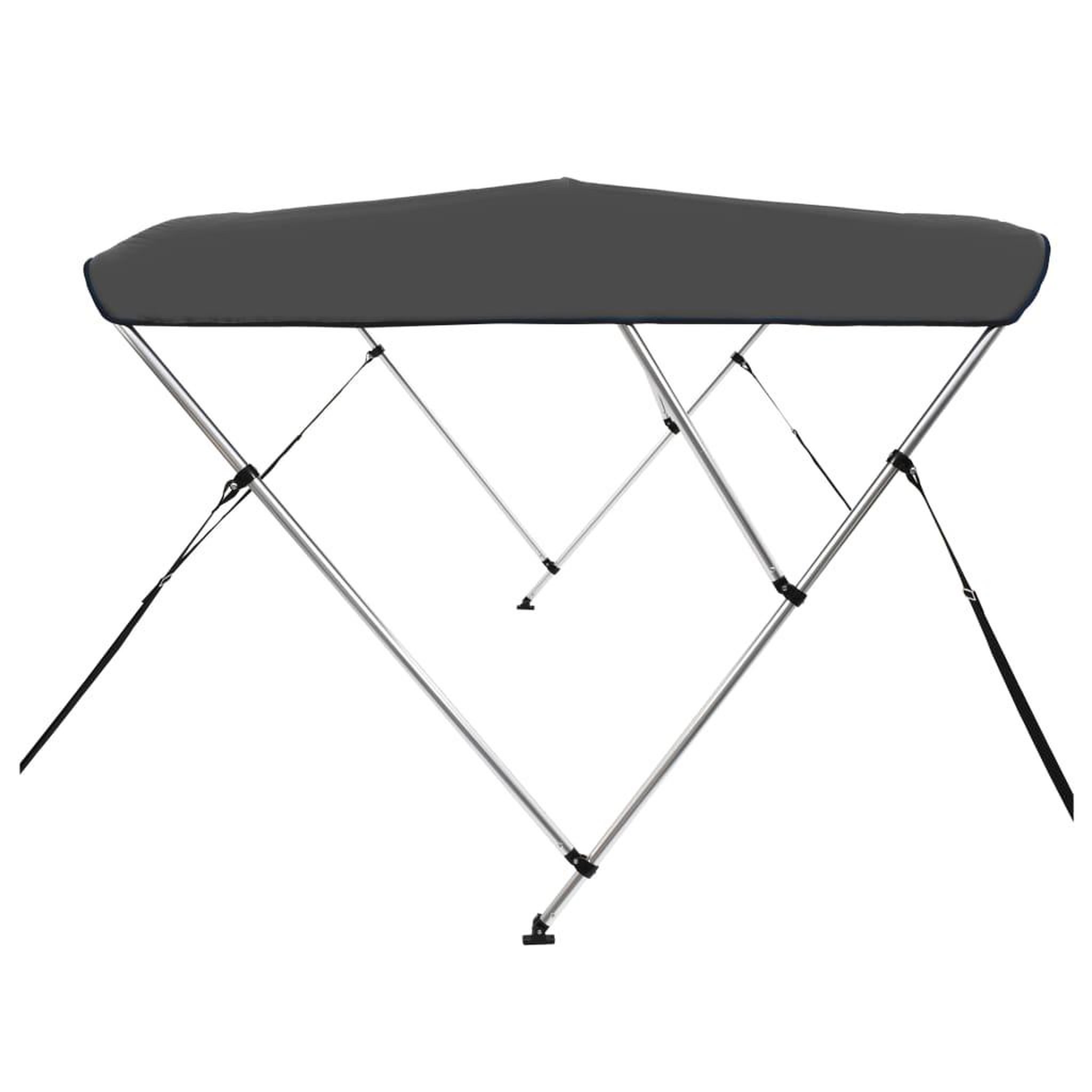 Voir la diapositive 4 : VIDAXL Auvent bimini a 3 arceaux Anthracite 183x160x137 cm