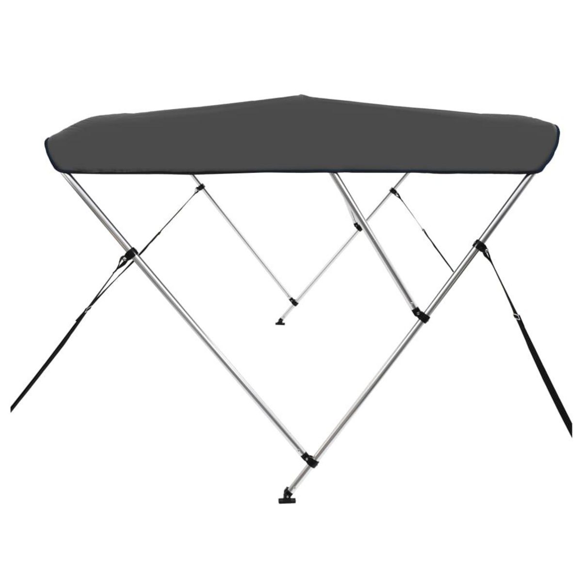 VIDAXL Auvent bimini a 3 arceaux Anthracite 183x160x137 cm