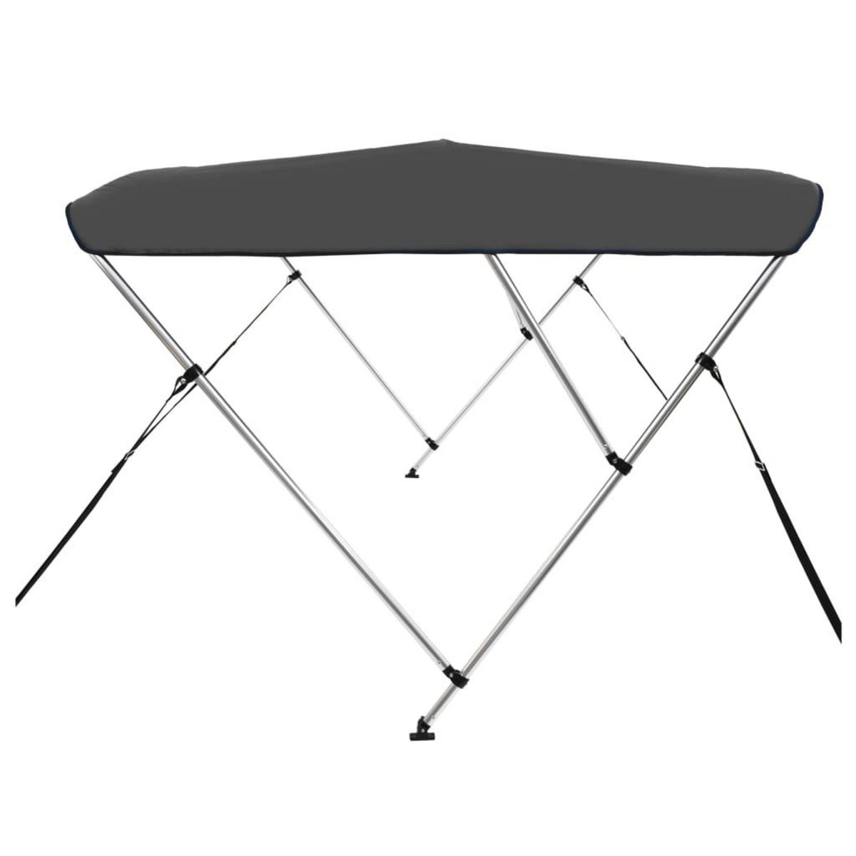 VIDAXL Auvent bimini a 3 arceaux Anthracite 183x160x137 cm