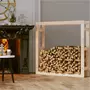 VIDAXL Support pour bois de chauffage 100x25x100 cm Bois de pin