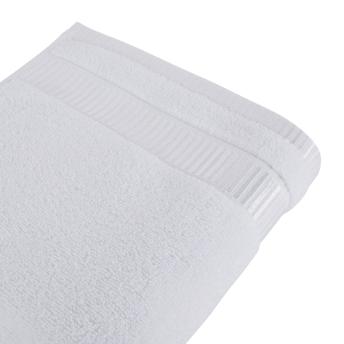 ACTUEL Serviette de toilette unie en coton qualité Zéro twist 450g/m² 