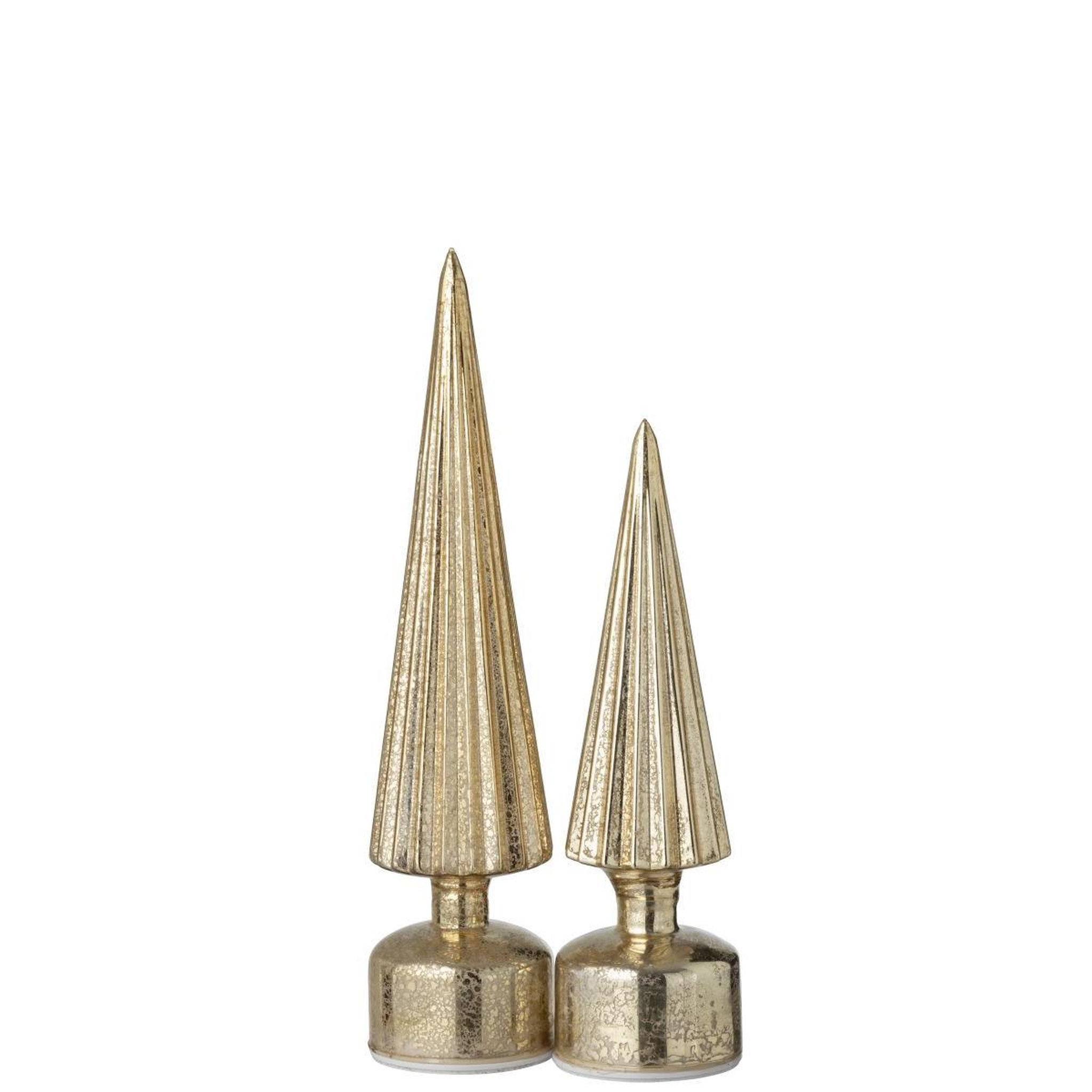 Voir la diapositive 5 : J-LINE Sapin tournant à led  lenard  31cm doré