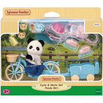 Sylvanian Families Poupée Sylvanian Families La Fille Panda, Son Velo Et Sa Remorque