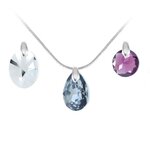 SC CRYSTAL Collier par SC Crystal® et ses trois pendentifs