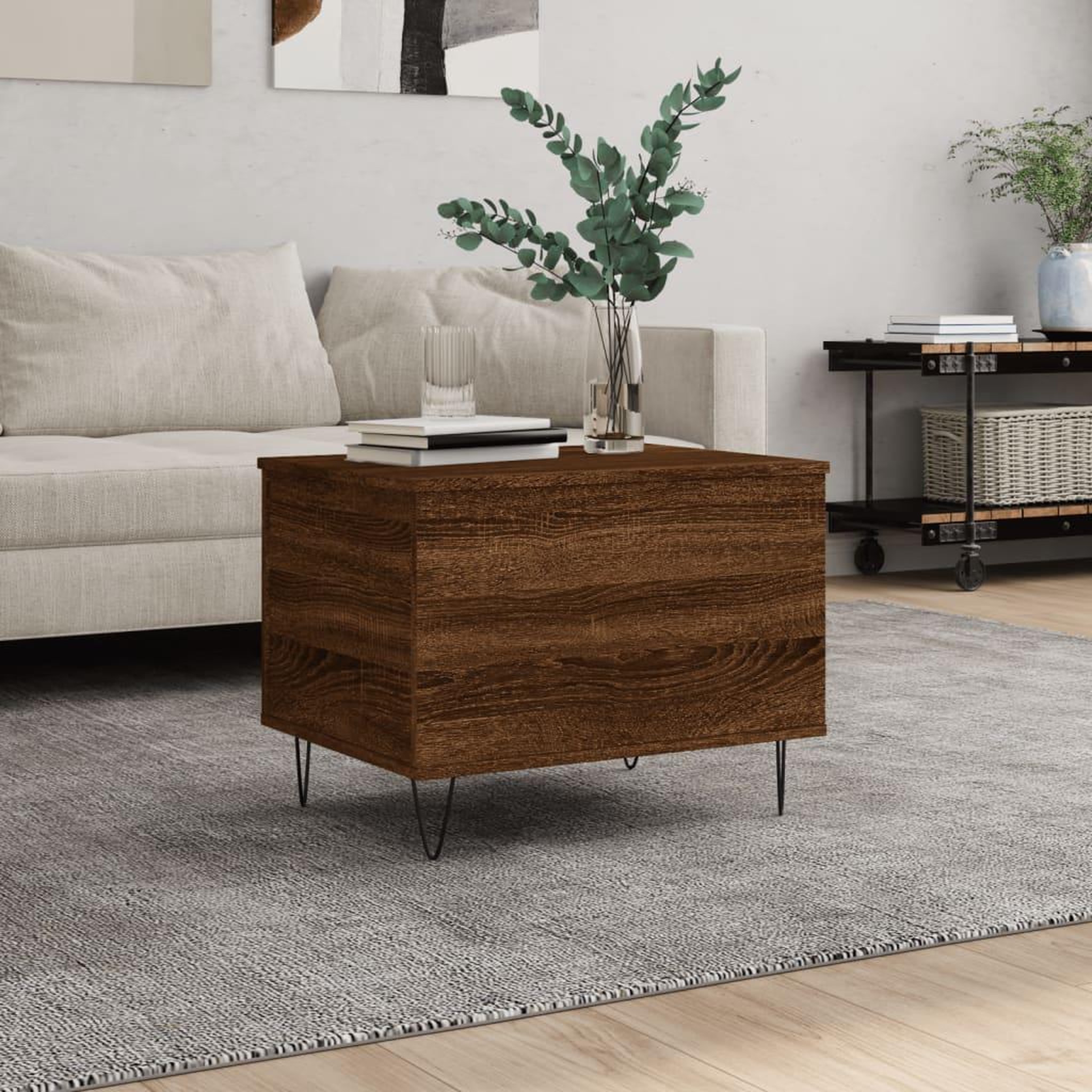VIDAXL Table basse Chene marron 60x44,5x45 cm Bois d'ingenierie