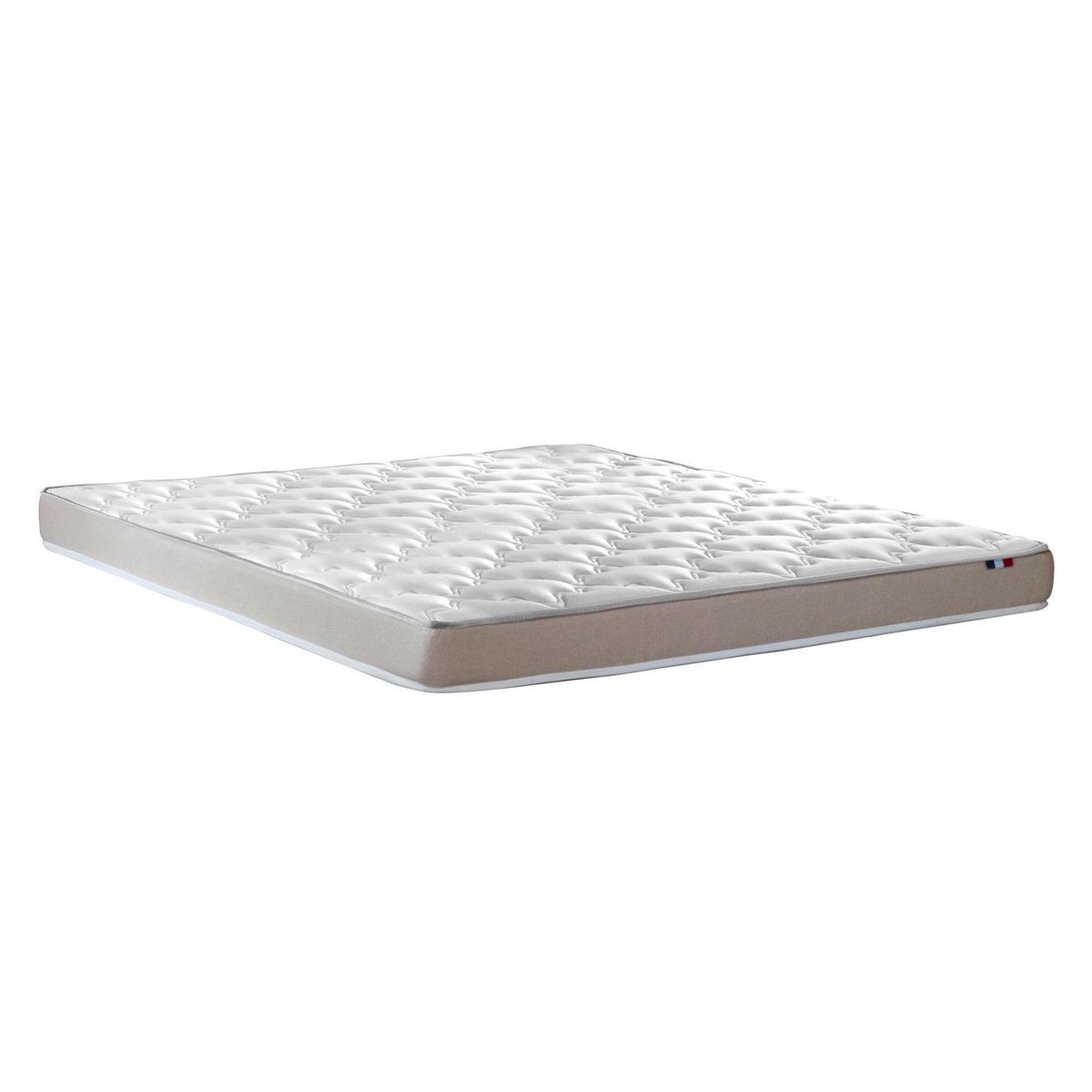 IDLITERIE Ensemble Matelas accueil Latex 3 zones INITIAL - Bi Confort Mousse & Latex + Sommier - Made in France