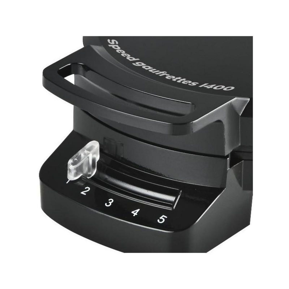 LITTLE BALANCE Gaufrier forme coeur 1200w noir - 8382