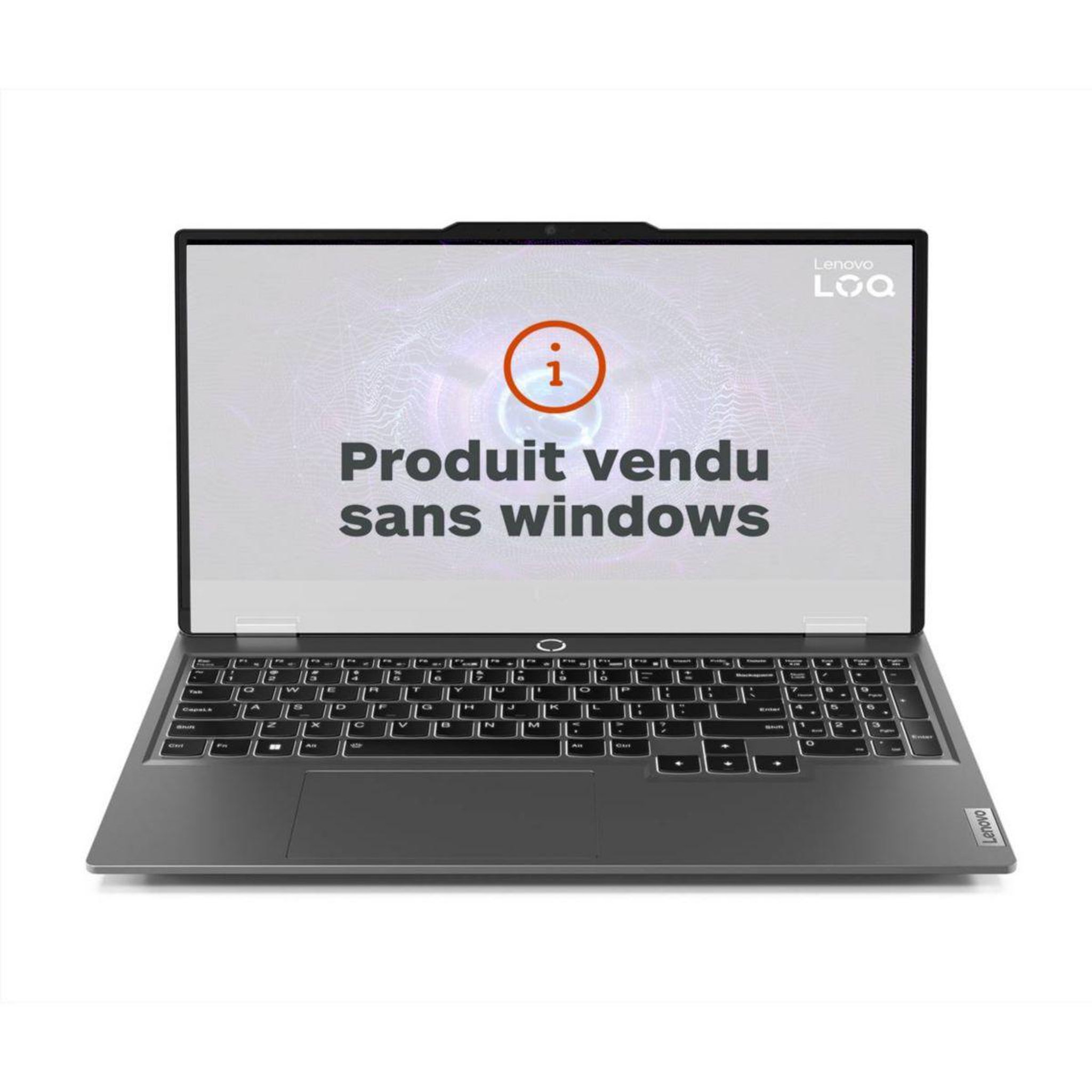 Voir la diapositive 1 : Lenovo PC Gamer LOQ 15IAX9 RTX4060 8Go sans Windows