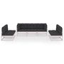 Voir la diapositive 3 : VIDAXL Salon de jardin 7 pcs avec coussins Bois de pin massif