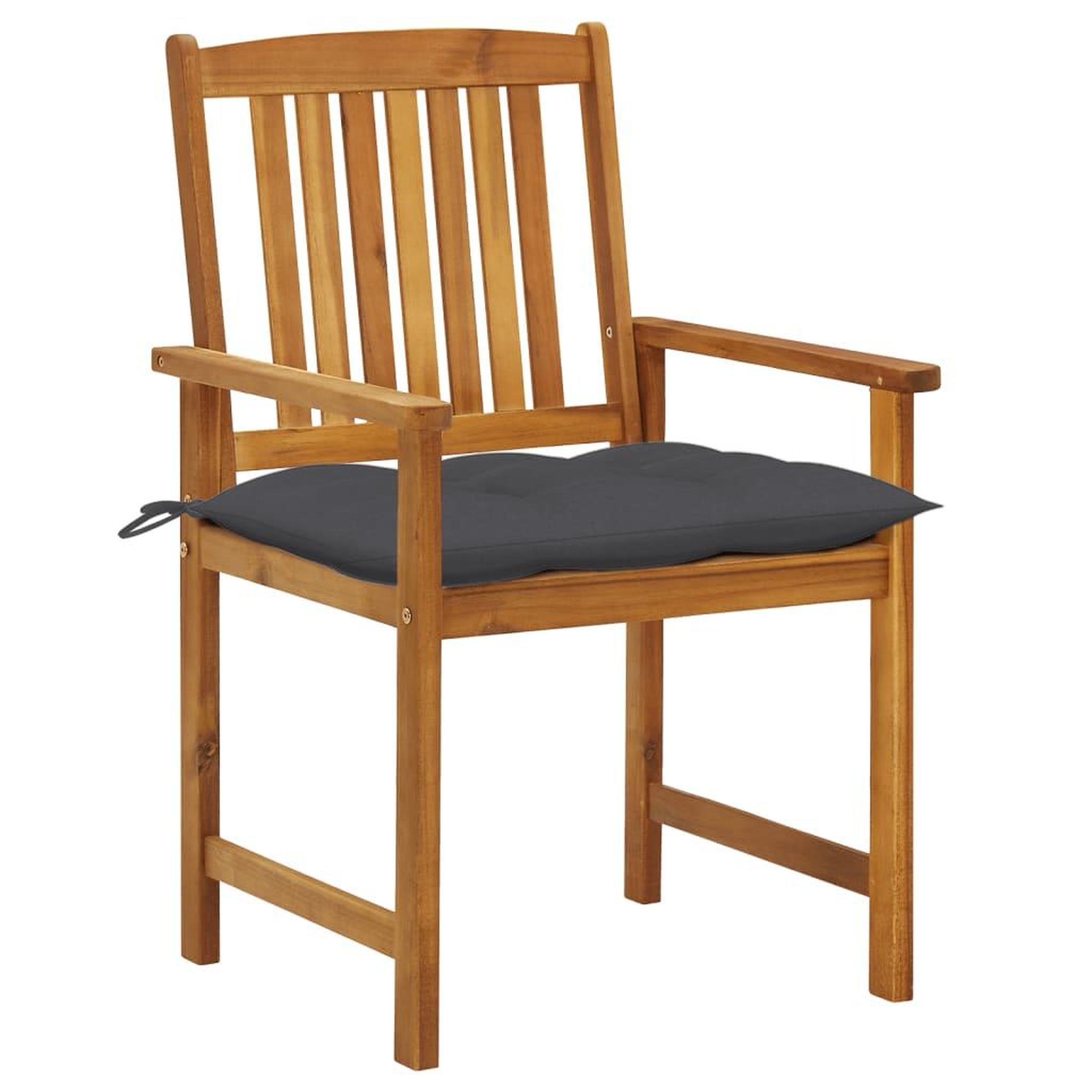 Voir la diapositive 2 : VIDAXL Chaises de jardin avec coussins lot de 8 Bois d'acacia solide