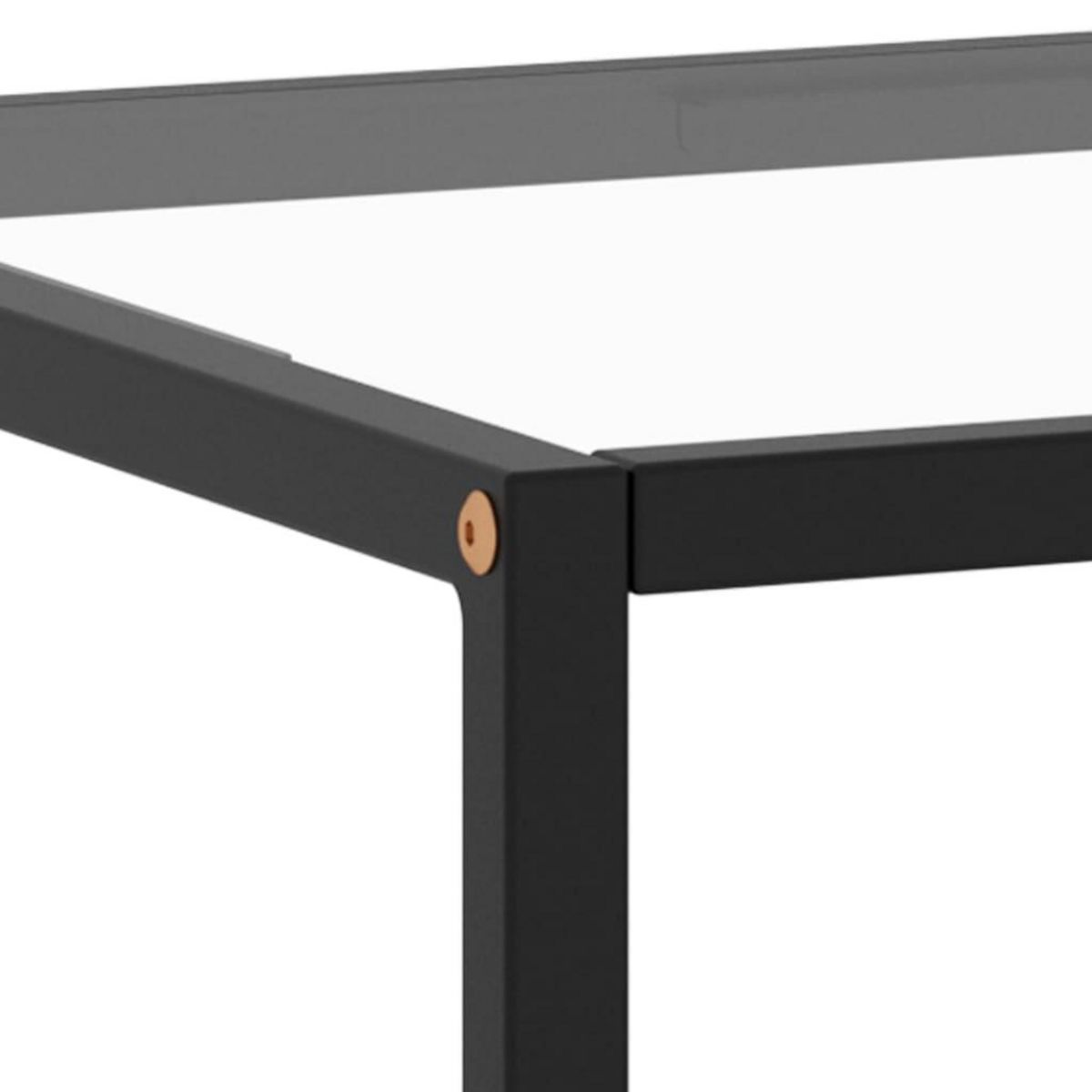 VIDAXL Table basse Noir avec verre trempe 120x50x35 cm
