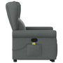 Voir la diapositive 5 : VIDAXL Fauteuil de massage inclinable Gris fonce Tissu