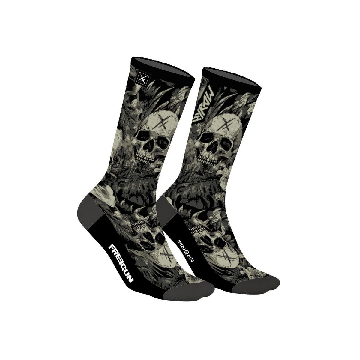 FREEGUN Lot de 4 paires de chaussettes Homme Hyraw