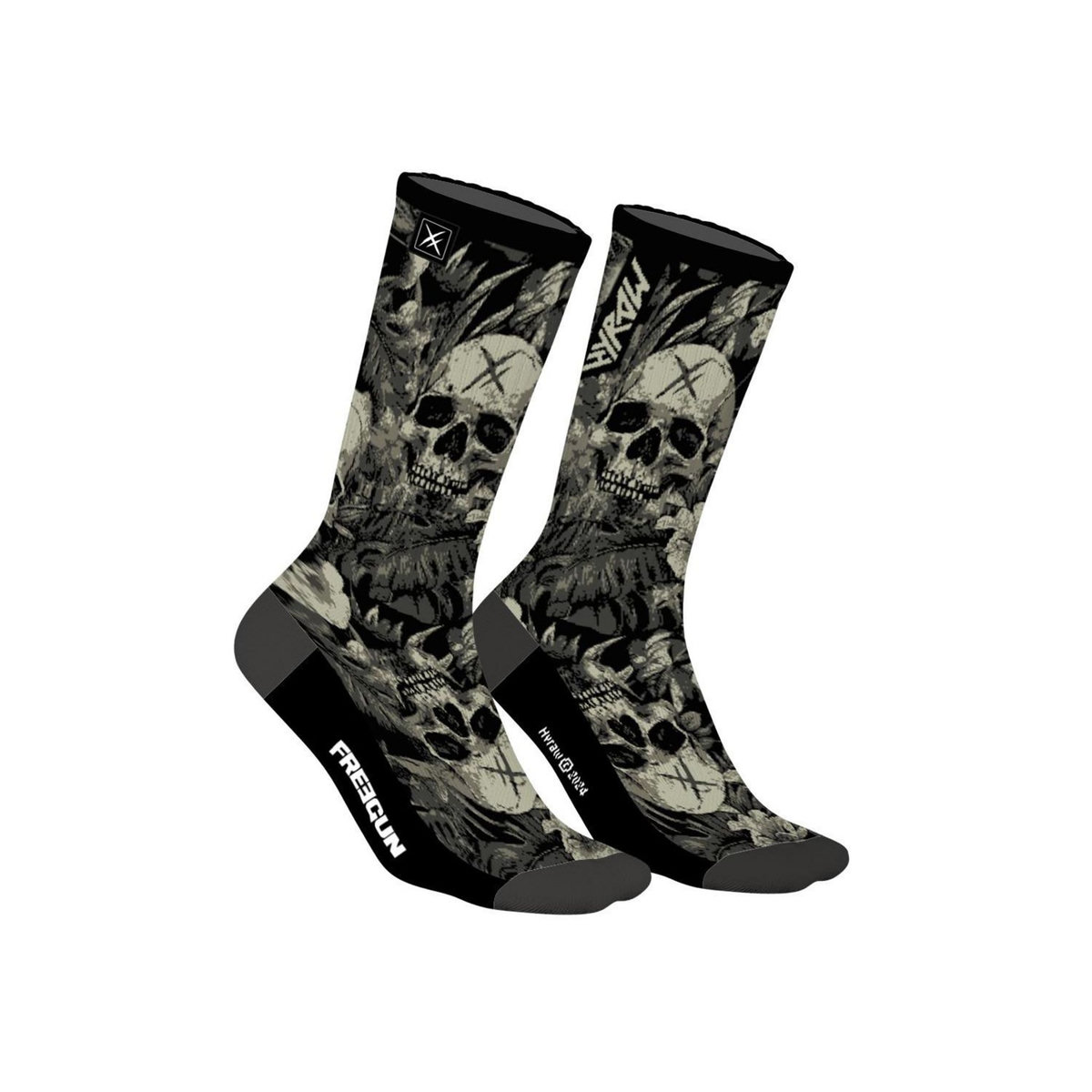 FREEGUN Lot de 4 paires de chaussettes Homme Hyraw