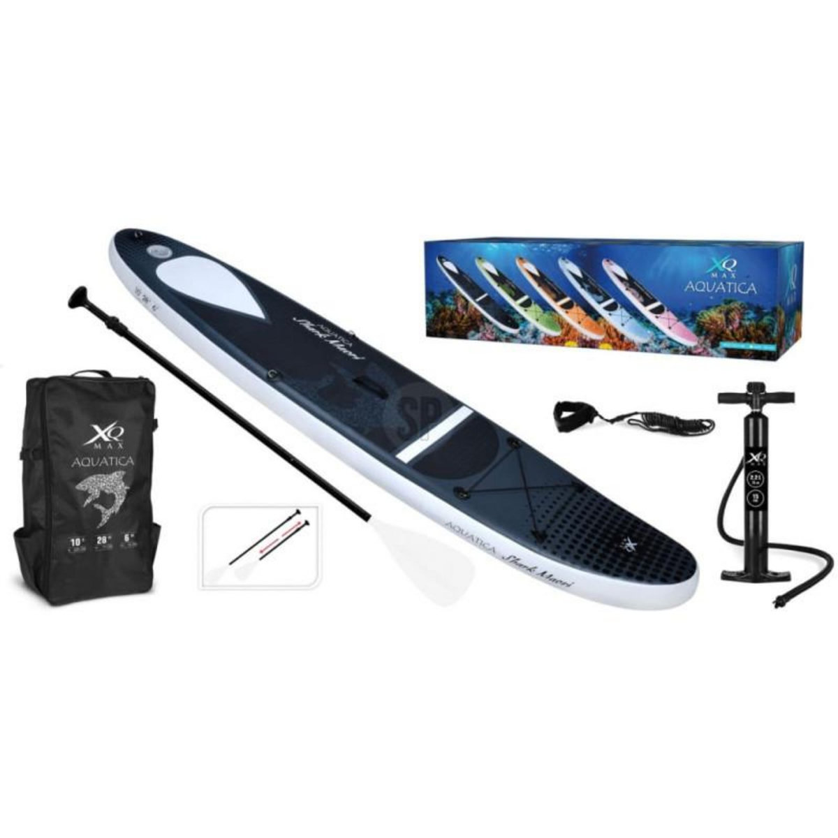 XQ MAX XQ Max Planche de SUP Aquatica Shark 305x71x15 cm