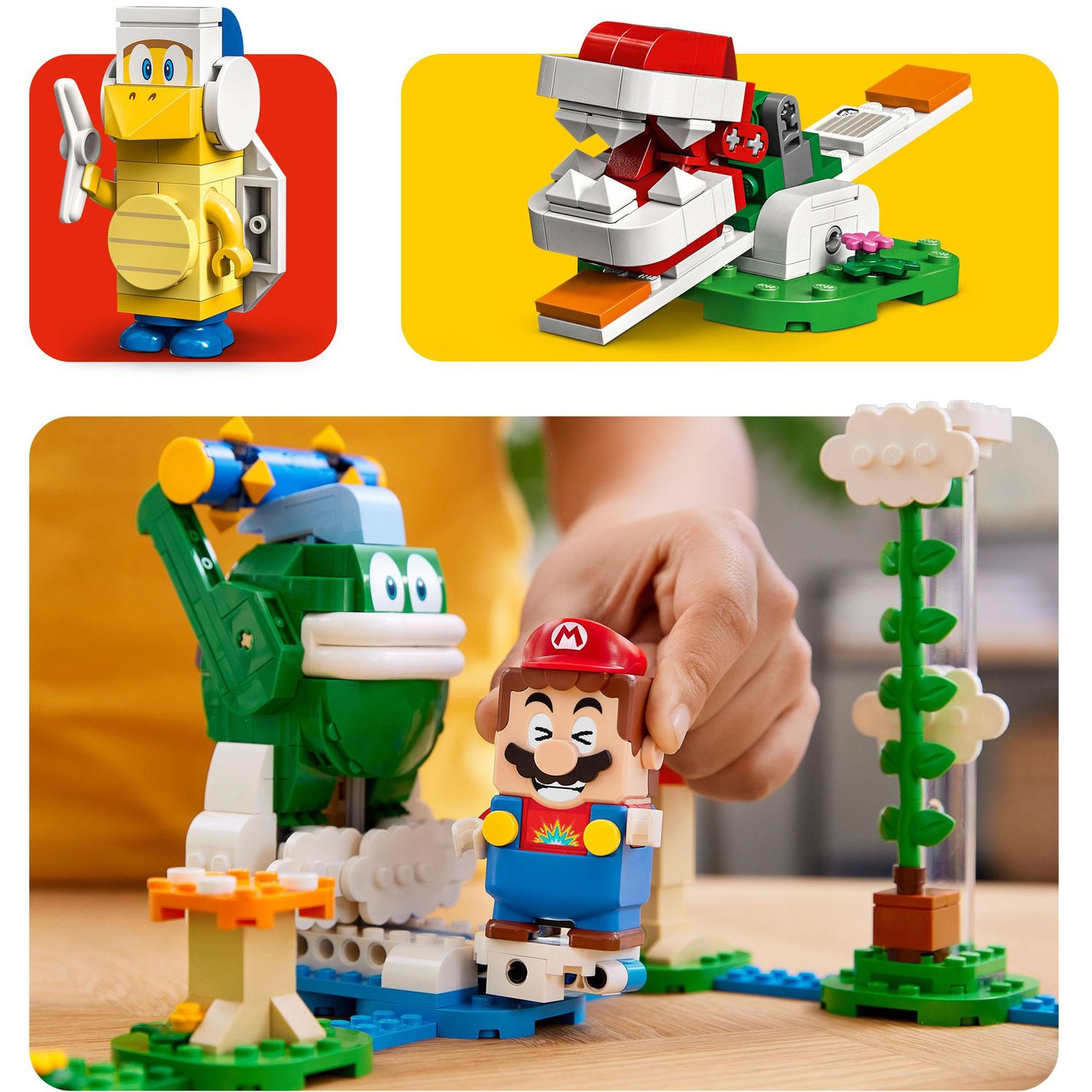 Voir la diapositive 7 : LEGO Super Mario 71409 Ensemble d&rsquo;Extension Le Défi du Maxi-Spike sur un Nuage, Jouet
