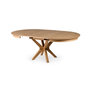 Voir la diapositive 2 : LISA DESIGN Virtuoso - table à manger ronde extensible - effet bois - 4 à 8 personnes - bois