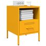 Voir la diapositive 3 : VIDAXL Tables de chevet 2 pcs jaune moutarde 36x39x50,5 cm acier