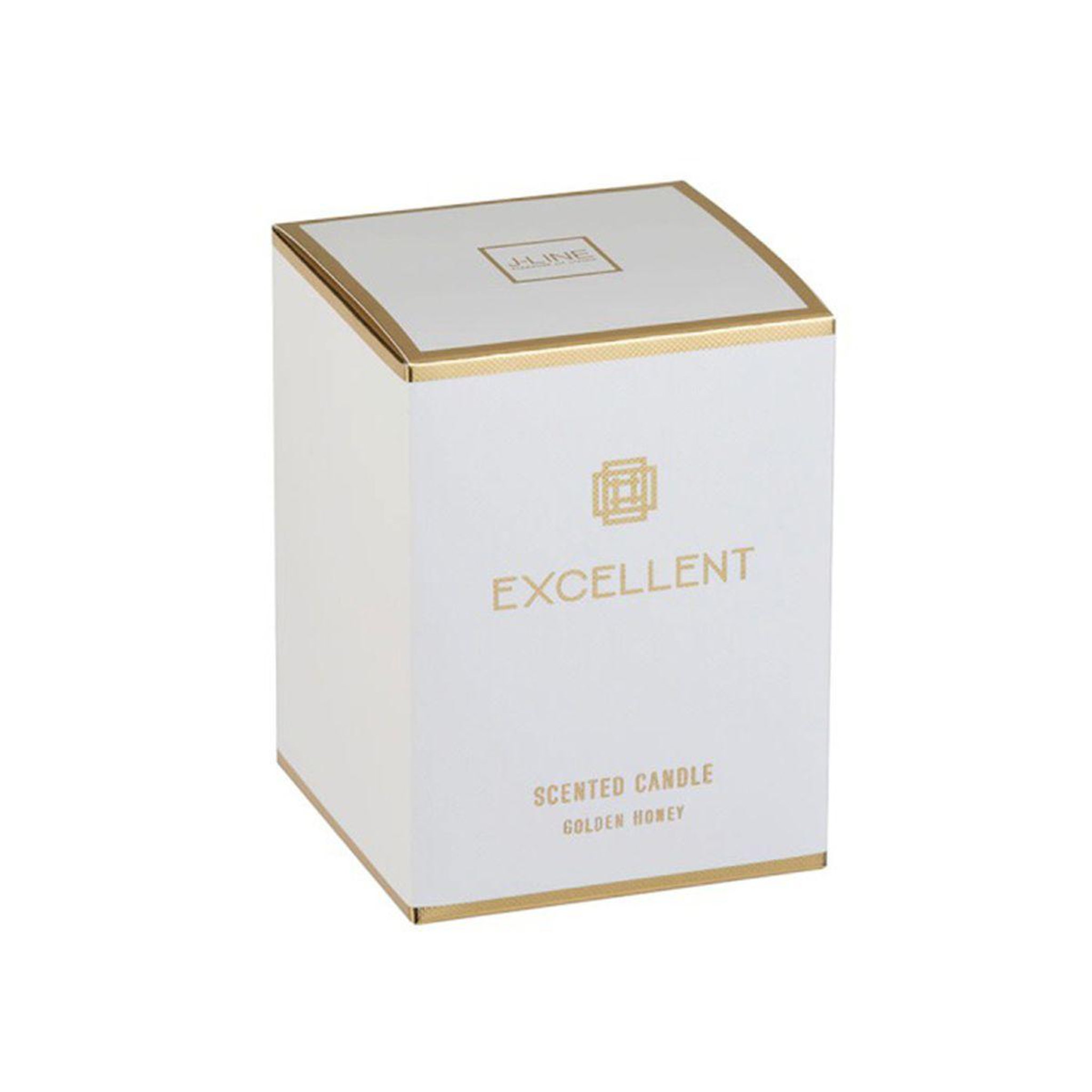 Voir la diapositive 2 : J-LINE Bougie Parfumée en Verre  Excellent  12cm Golden Honey