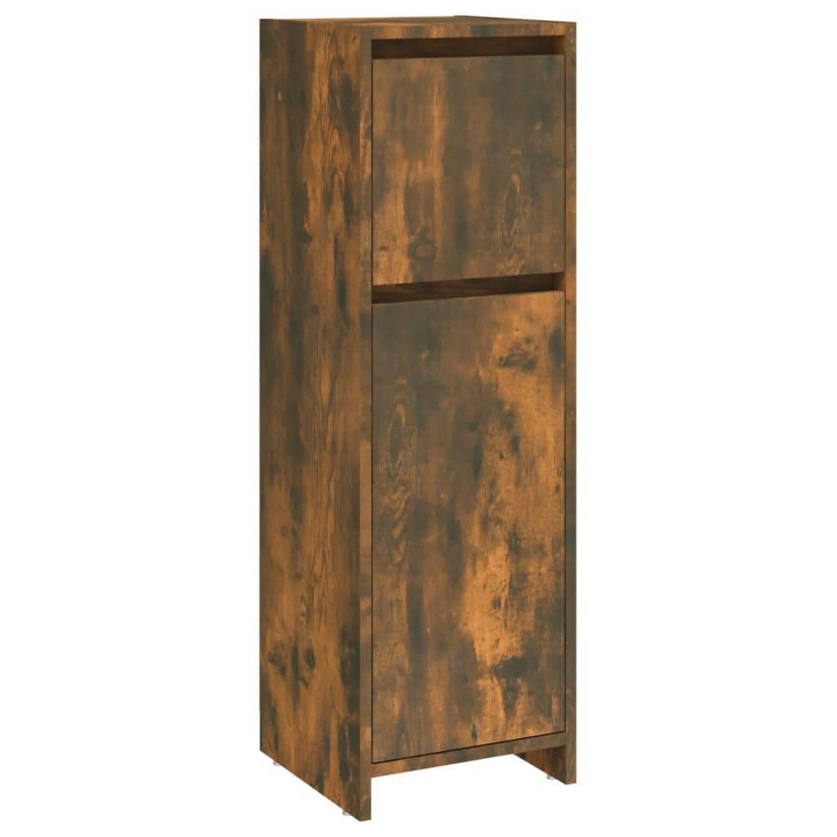 VIDAXL Armoire de bain Chene fume 30x30x95 cm Bois d'ingenierie