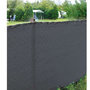Voir la diapositive 2 :  Brise vue gris anthracite 10m 150g/m2 Werkapro 2 x 10m