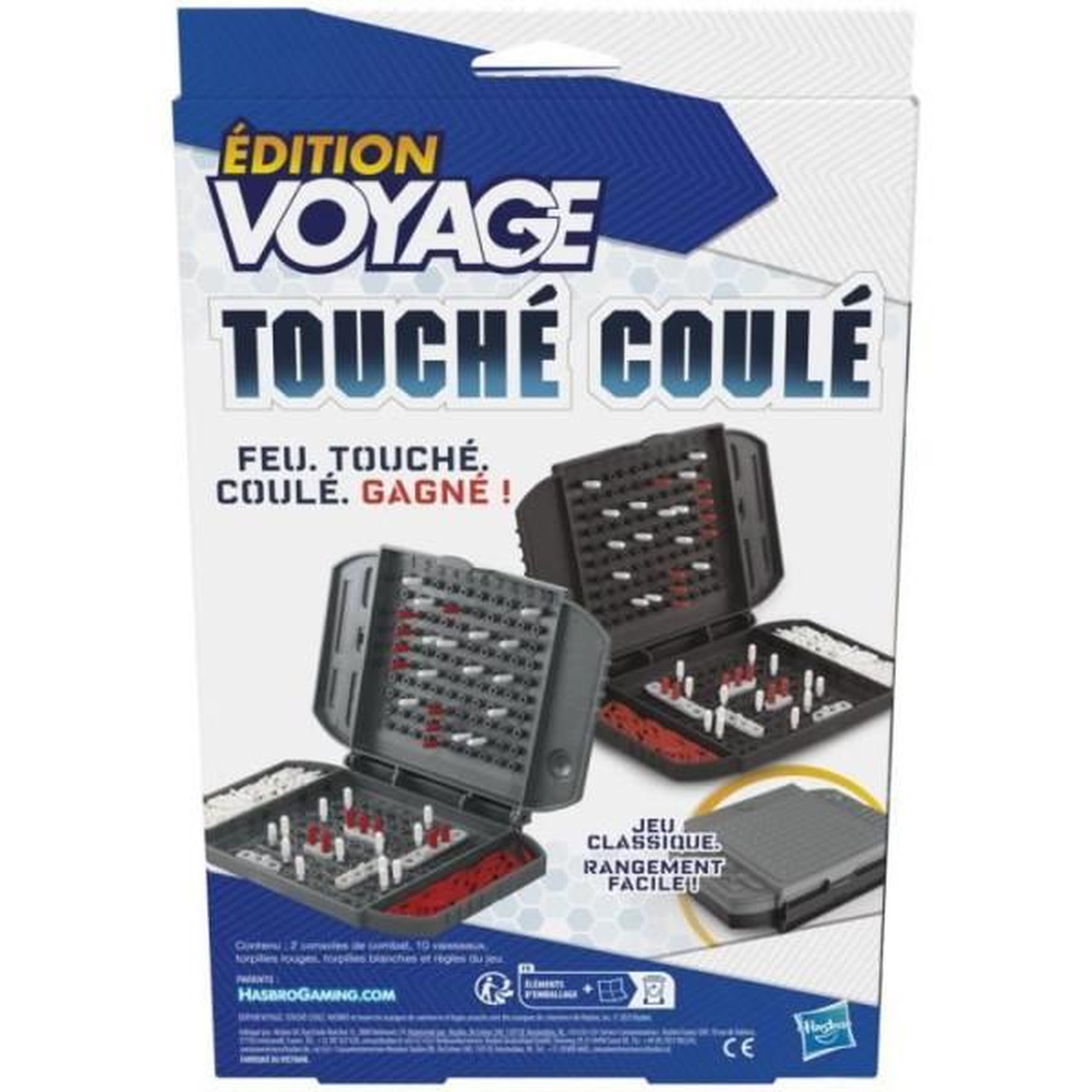 Voir la diapositive 4 : HASBRO Touché coulé Voyage, jeu de société de voyage pour 2 joueurs, jeu de voyage, jeu pour enfants, Des 7 ans, Hasbro Gaming