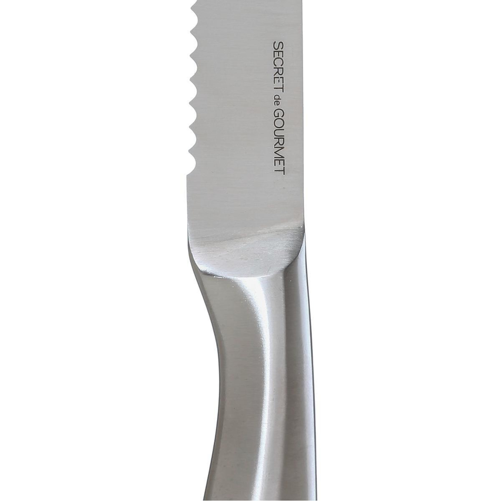 Voir la diapositive 3 : FIVE Couteau à pain  inox forgé  34cm gris
