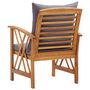 Voir la diapositive 5 : VIDAXL Chaises de jardin avec coussins lot de 2 Bois d'acacia massif