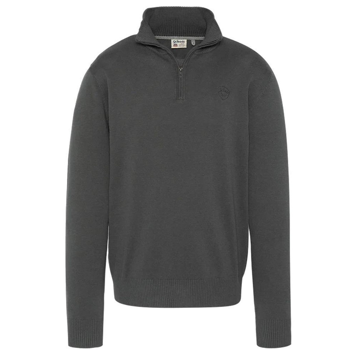Schott Pull  Anthracite Homme Schott P B127