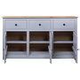 Voir la diapositive 4 : VIDAXL Buffet Gris 135x40x80 cm Pin solide Assortiment Panama