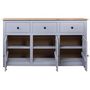Voir la diapositive 4 : VIDAXL Buffet Gris 135x40x80 cm Pin solide Assortiment Panama