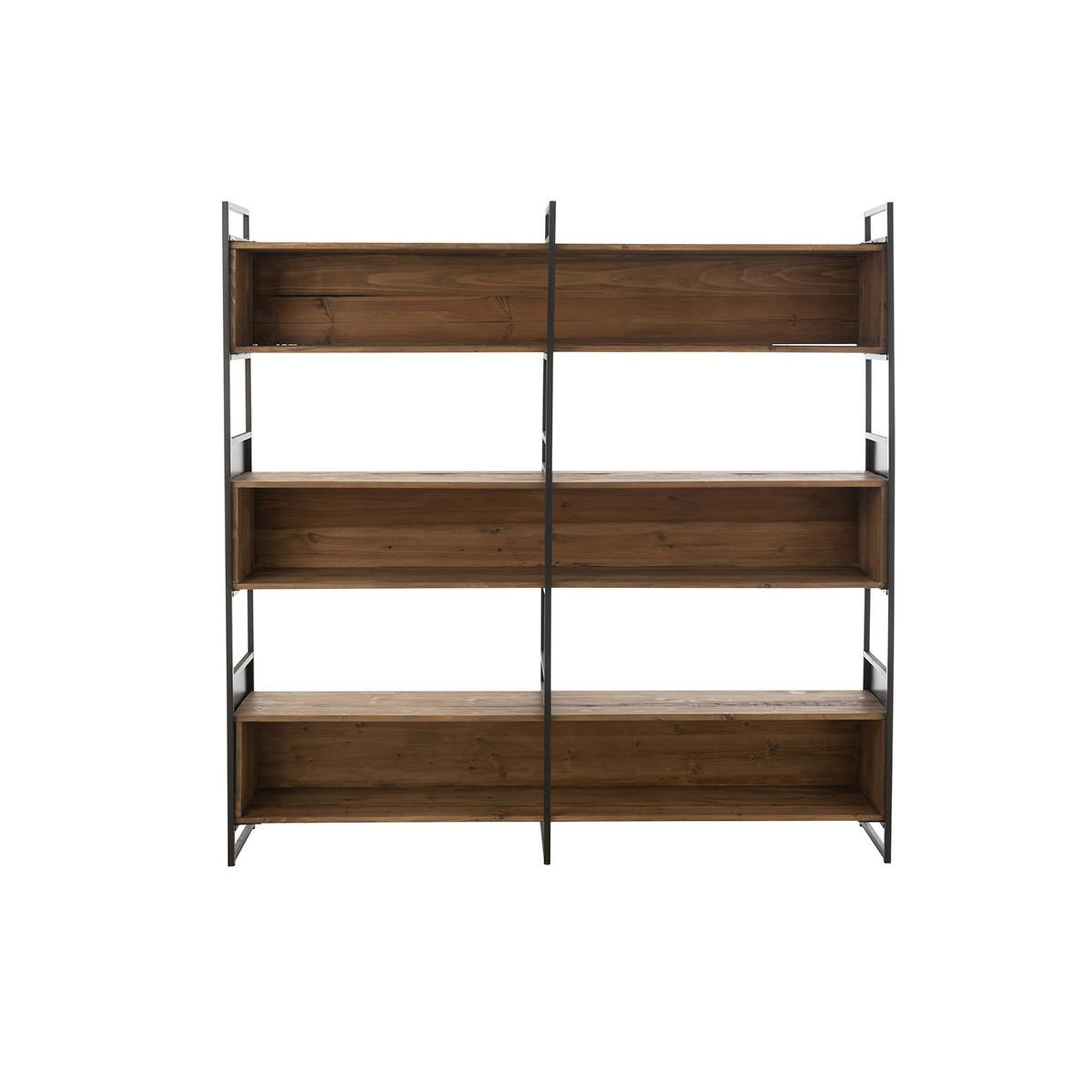 Voir la diapositive 2 : J-LINE Étagère en bois  stanley  200cm naturel