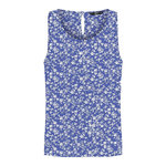 Only T-Shirt Sans Manches Bleu à Motifs Femme Only Nova Life. Coloris disponibles : Bleu