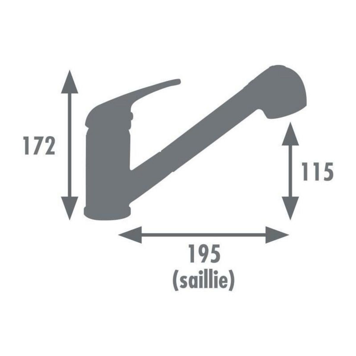 GENERIQUE Mitigeur de cuisine - EDOUARD ROUSSEAU - BAGO - Chromé