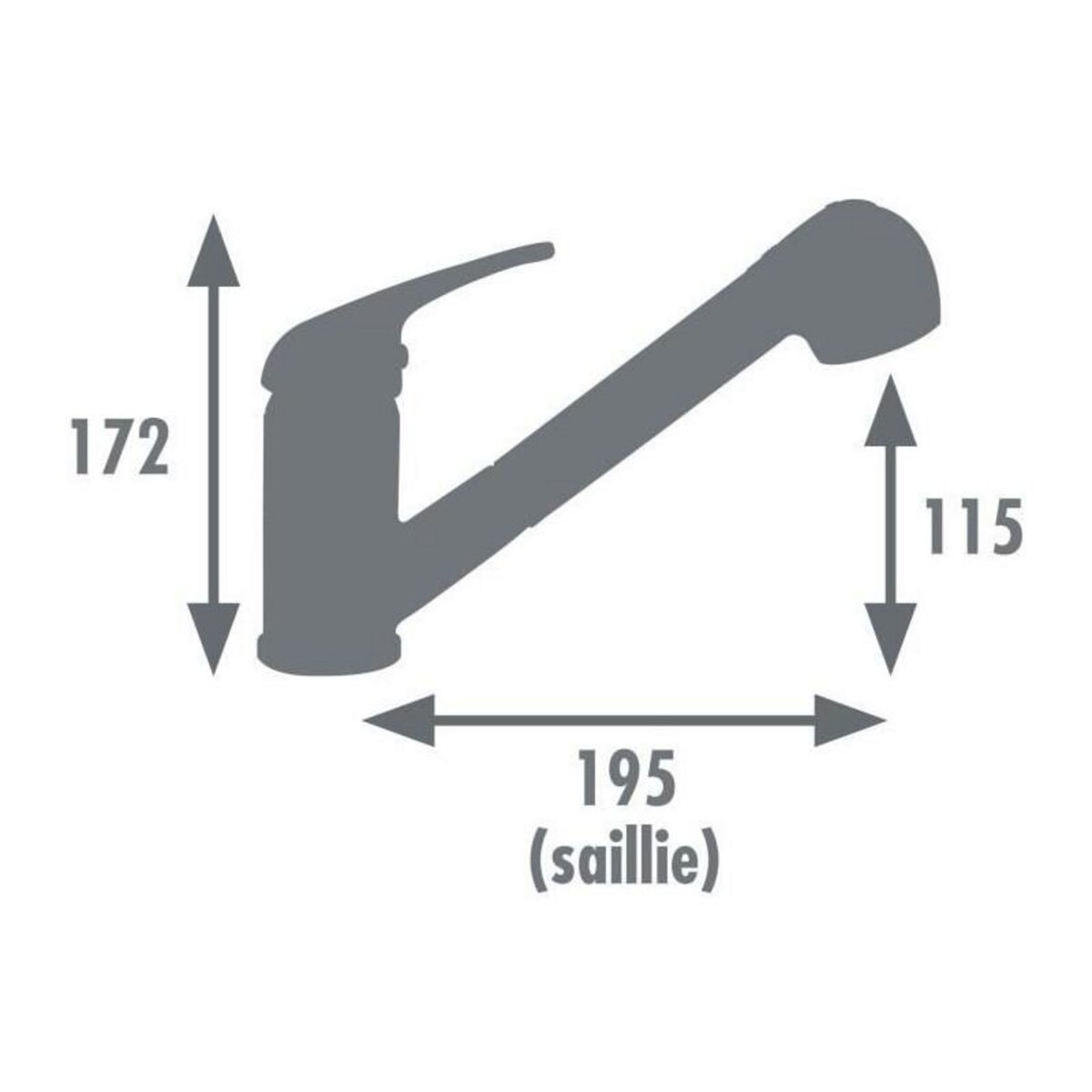 GENERIQUE Mitigeur de cuisine - EDOUARD ROUSSEAU - BAGO - Chromé