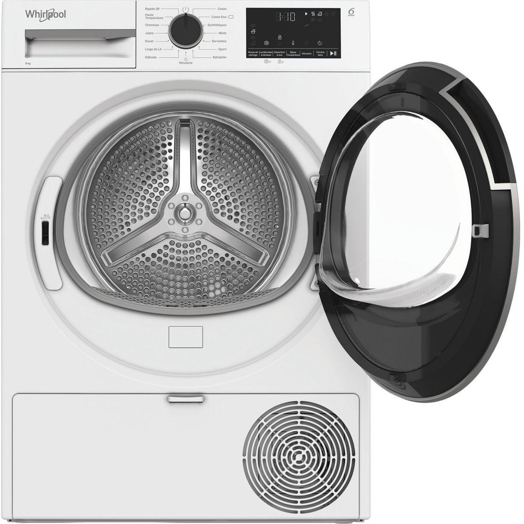 Voir la diapositive 3 : Whirlpool Sèche linge pompe à chaleur cwsd83mwbsfr