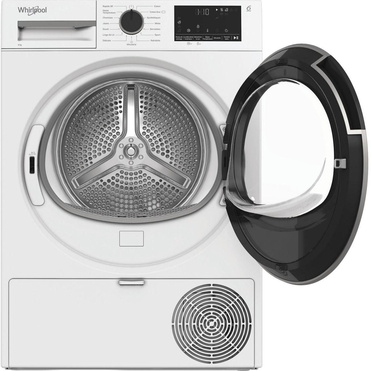 Whirlpool Sèche linge pompe à chaleur CWSD83MWBSFR