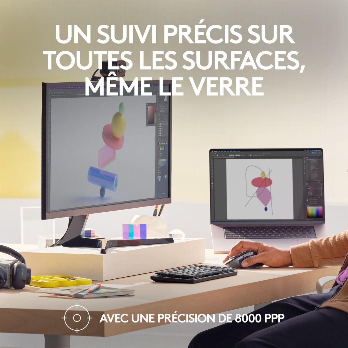 Logitech Souris sans fil rechargeable Mx Master 3s pour Mac Gris Sidéral