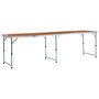 Voir la diapositive 1 : VIDAXL Table pliable de camping Aluminium 240x60 cm
